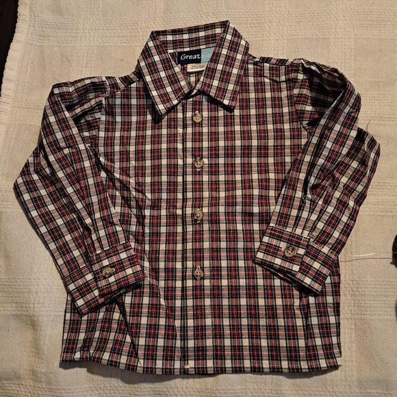 Great Guy boys size 3T sweater vest and plaid button up shirt, NWOT - Picture 3 of 7